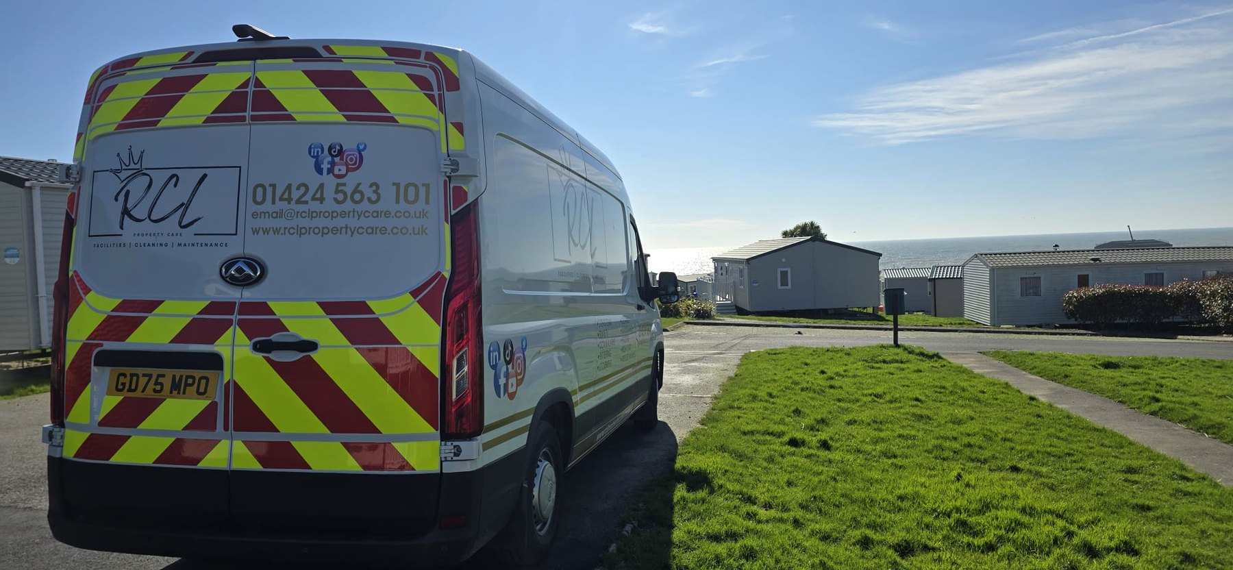 RCL Property Care van working locally in East Sussex