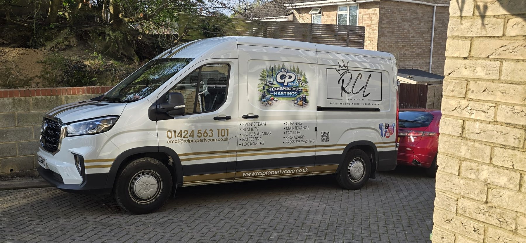 RCL Property Care branded service van